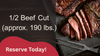 1/2 Beef Bulk Cuts