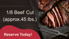 1/8 Beef Cuts