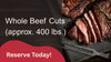 Whole Beef Cut Deposit